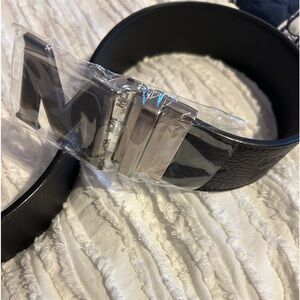 MCM men’s uncut belt, new with tags